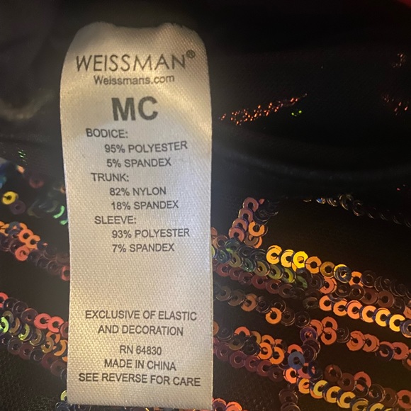 Weissman iridescent dance costume size(MC) size 8-10 - Picture 7 of 7